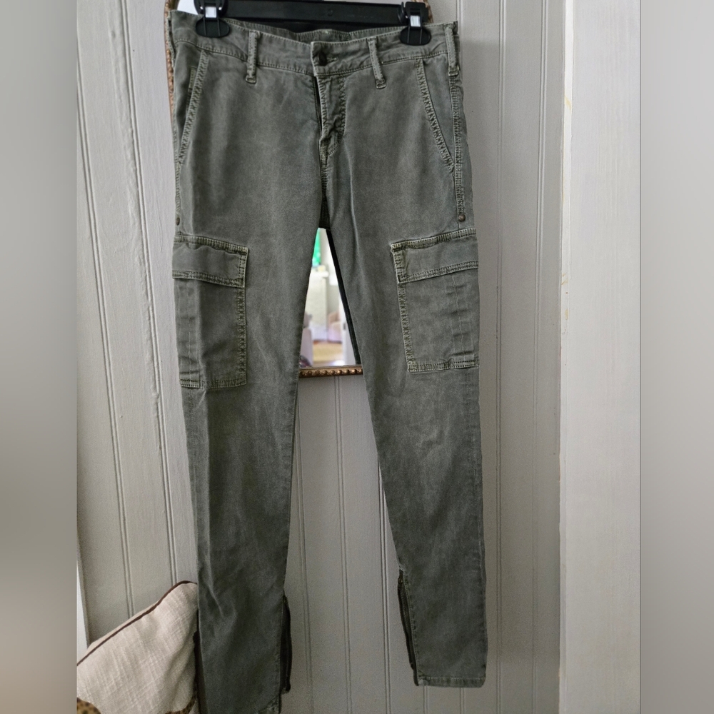 Women's  Olive Cargo Pants